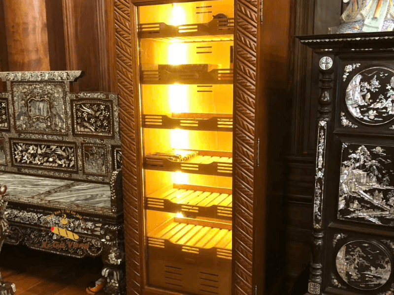 Tủ bảo quản xì gà Lubinski LB 180 bảo quản được số lượng lớn xì gà